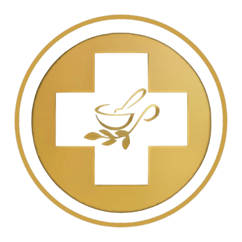 LOGO DOURADO - PLENITUDE FARMÁCIA DE MANIPULAÇÃO E DROGARIA